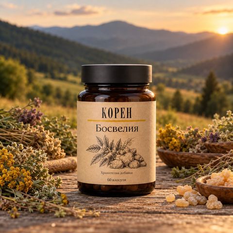Бурканче Корен Босвелия — 60 капсули, хранителна добавка